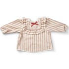 Elodie Longsleeved Baby Bib Candy Stripes