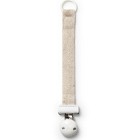 Elodie Pacifier Clip Wood Silver Sheen