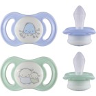 ESSKA Happy Mini Glow 0+m Silikon Blå 2-pack