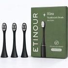 Etinour Eira Toothbrush Heads Black Slate 3 st