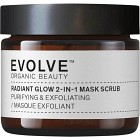 Evolve Organic Beauty Radiant Glow 2-in-1 Mask Scrub 60 ml