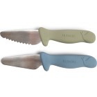 FILIBABBA Knivset för barn Powder Blue + Green 2-pack