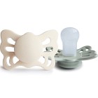 FRIGG Butterfly Anatomisk Silikon 2-pack (Cream/Sage) Storlek 1