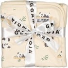 Geggamoja Babyfilt Bambu Panda Beige, One size