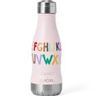 GLACIAL Isolerad barnflaska Alphabet Soup Pink 280 ml