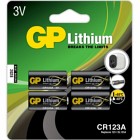 GP CR123A Lithium PRO 3V 4-pack