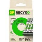 GP ReCyko Batteriladdare inkl 4-pack AA 2100mAh
