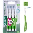 GUM Bi-Direction mellanrumsborste fine, 6 st