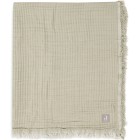 Jollein Muslinfilt Fringe 75x100cm Olive Green/Ivory GOTS