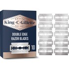 King C. Gillette Dubbeleggade säkerhetsrakblad, 10 refiller