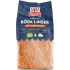 Kung Markatta Röda Linser KRAV 450 g