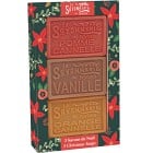 La Savonnerie de Nyons Christmas Soaps grön presentförpackning tvålar 3 x 100 g