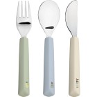 Lässig Bestickset med silikonhandtag Happy Fruits Citron