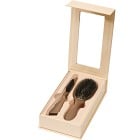 Lenoites Wild Boar Hair Brush with Cleaning Tool