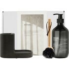 Meraki Giftbox för köket (Dark Grey Holder + Nature Brush + Shadow Lake Dish Wash 490 ml)