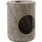 Meraki Oil Burner Marble, Beige Silver Finish