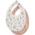 Mushie Muslin Haklapp 2-pack (Blush / Pink Floral)