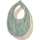 Mushie Muslin Haklapp 2-pack (Roman Green / Fog)