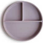 Mushie Silikontallrik, Soft Lilac