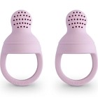 Mushie Smaknapp Silikon 2-pack, Soft Lilac