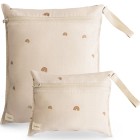 Mushie Vattentät Wet Bag 2-pack, Rainbow