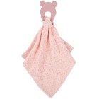 Nattou Soft Silicone Bitring med snutte Rosa