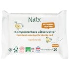 Naty Sensitive Wipes Unscented 20 st