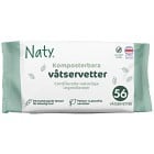 Naty Sensitive Wipes Unscented 56 st