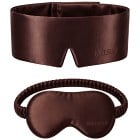 Nélhaf Silkessovmask, 19 Momme, Brun, 2 st