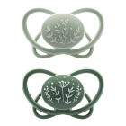 Nip My Butterfly Napp Silikon 2-pack 0-6 mån Grön