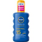 NIVEA SUN Solspray Protect & Moisture Spray SPF15 200 ml