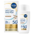 NIVEA SUN solkräm ansikte UV Face Ultra Light Fluid, Medium Tinted SPF 50+, 40 ml
