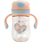 Nuby Greta Gris Evie Straw Cup-Flip Cap 240ml Pink