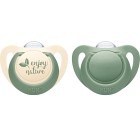 NUK for Nature Silicon 18-36 mån - Grön