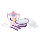 NUK Lära äta Set Lila