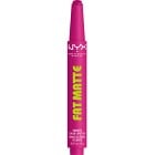 NYX Professional Makeup Fat Matte Slick Click Läppbalsam 13 Fluffy Fuchsia 8 ml