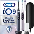 Oral-B iO 9 eltandborste Duopack, svart och rosenkvartsfärgad