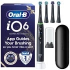 Oral-B iO6 Eltandborste Giftset Svart 4 tandborsthuvuden, resefodral