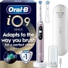 Oral-B iO9 Eltandborste, Rosa, 2 tandborsthuvuden, resefodral med laddare