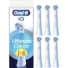 Oral-B iO Ultimate Clean tandborsthuvuden, Vit, 6 st