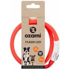 Ozami Flash Led hundhalsband röd 70 cm