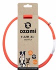 Ozami hundhalsband Flash Warrior LED Röd 65 cm