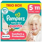 Pampers Baby-Dry byxblöjor storlek 5, 111 blöjor, 11kg-17kg