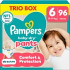 Pampers Baby-Dry byxblöjor storlek 6, 96 blöjor, 13kg-19kg