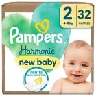 Pampers Harmonie Blöjor storlek 2 (4kg-8kg) 32 blöjor