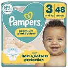 Pampers Premium Protection Storlek 3, 48 blöjor, 6kg-10kg