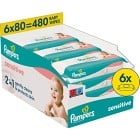 Pampers Sensitive Våtservetter 6-pack Storpack