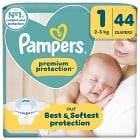 Pampers Premium Protection, storlek 1 (2kg-5kg) 44 blöjor