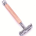 Parker Shaving 29L Rose Gold Ladies Textured Long Handle Butterfly Open Safety Razor