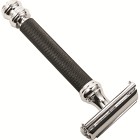 Parker Shaving 76R Ultra Heavyweight Black & Chrome Handle Buterfly Open Safety Razor